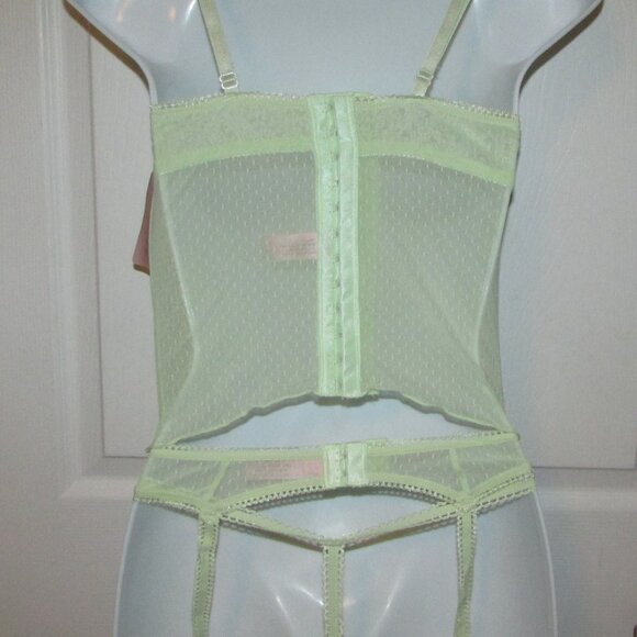 Rene Rofe Sophie B Mint Green 3 Pc Corset Set - NEW - Picture 5 of 16